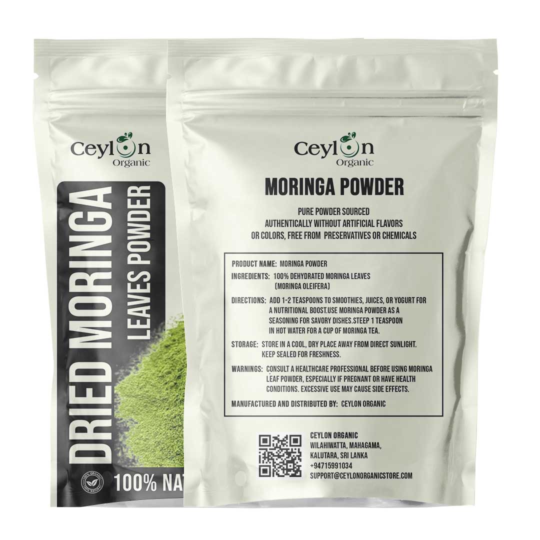 Dried Moringa Oleifera Leaf Powder | 100% Organic & Natural from Ceylon ...