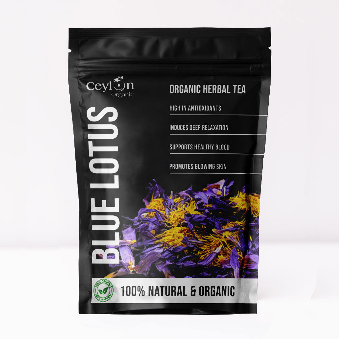 Blue Lotus  Calming and Relaxing Herbal Tea with Blue Lotus Flowers –  Ceylon Organic