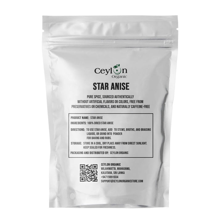 whole star anise pods, a powerful spice used in broths and savory stews