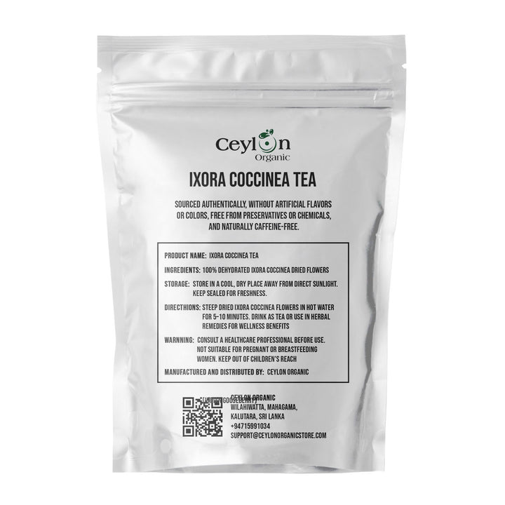 Rathmal dried flowers, Ixora coccinea, for boosting immunity and supporting overall health