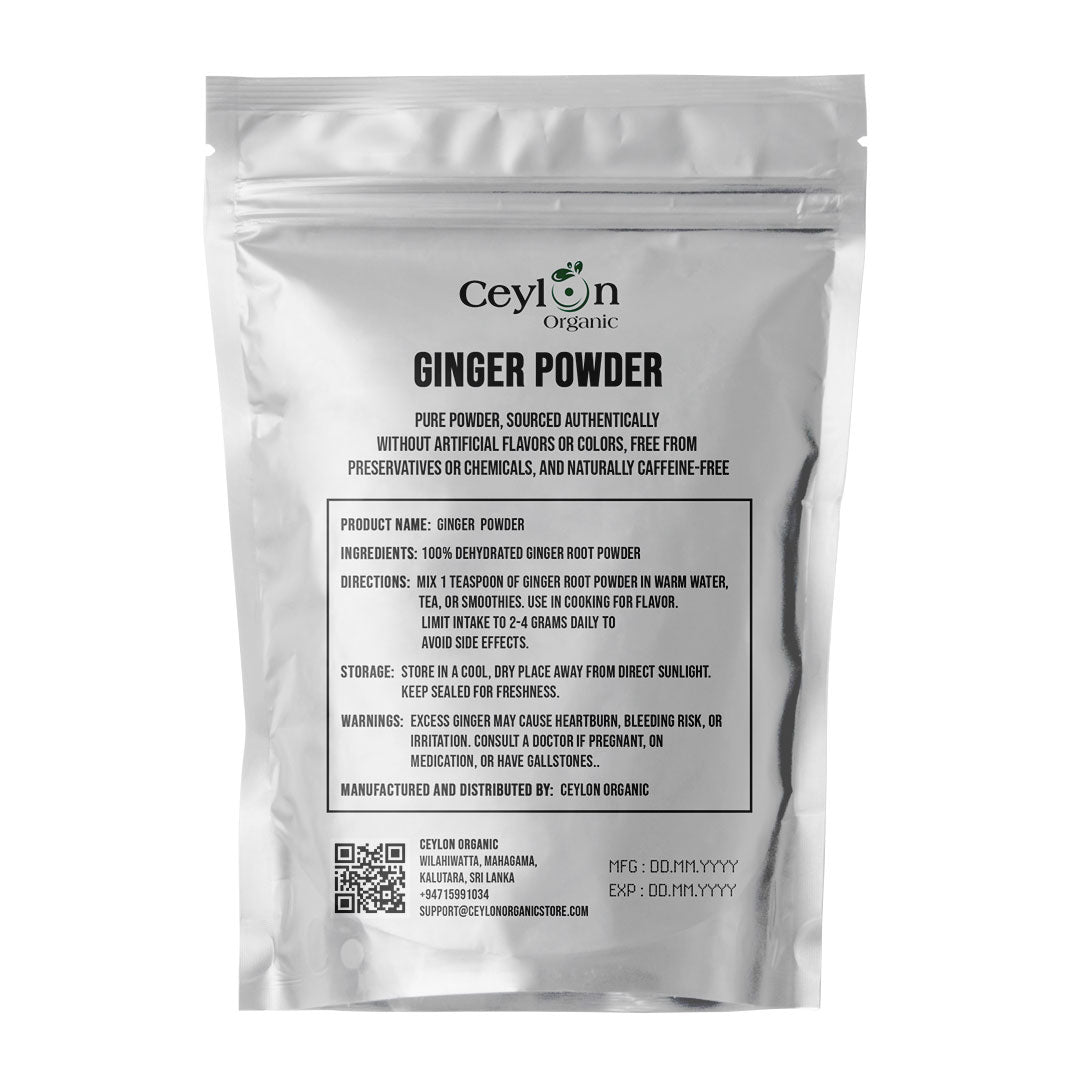 Ceylon Ginger Powder - Premium, Fresh & Aromatic | Ceylon Organic