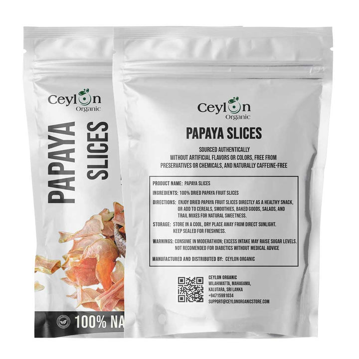Natural dried papaya fruit – antioxidant-rich snack with tropical flavor