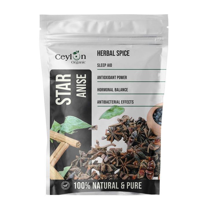 dried star anise spice pods, an aromatic and flavorful ingredient for cooking

