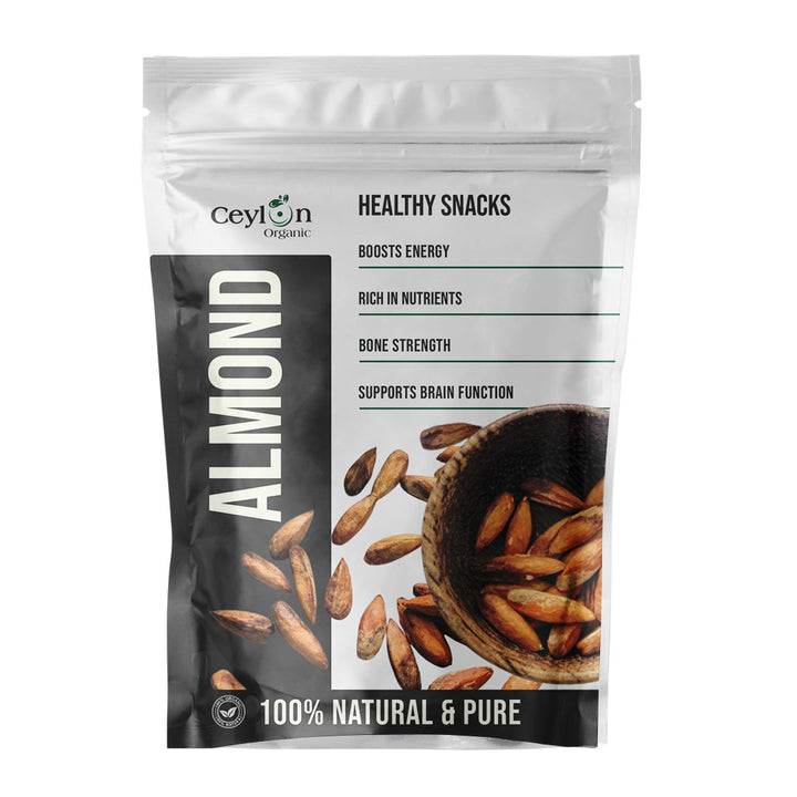 dried cattapa seeds, a healthy, natural, and tropical almond snack