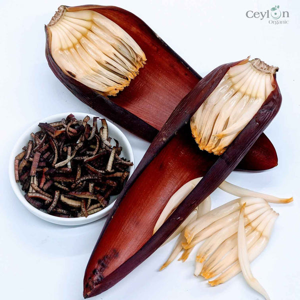 Dried Banana Flower Blossom organic pure natural whole slices  home garden