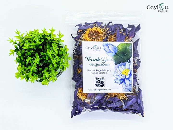 Blue Lotus Flowers Nymphaea Caerulea Dried Herbal Flower Ceylon Organic Tea