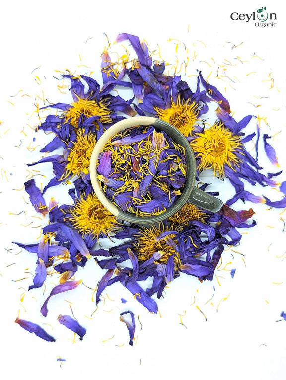Dried Blue Lotus Flowers Bulk - Premium Quality, 100% Natural for Tea ...