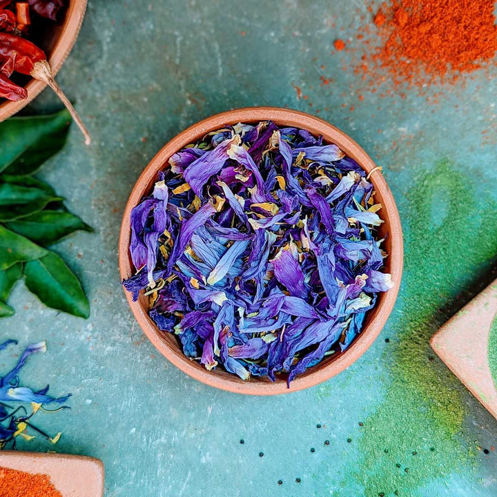 blue lily flower tea Blue Lotus Tea - 100% Natural Nymphaea Caerulea