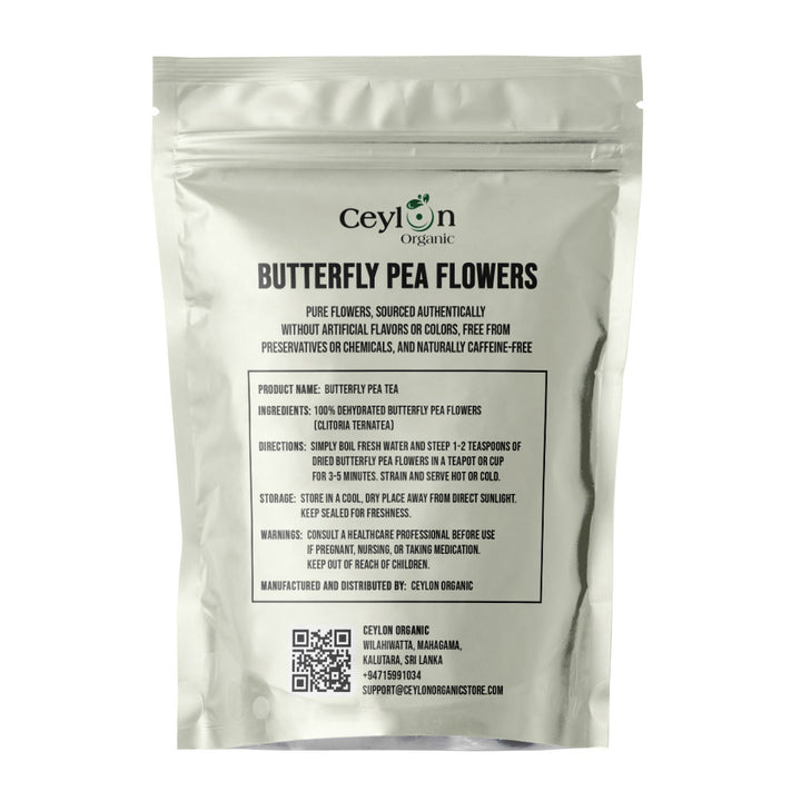 Herbal infusion made from butterfly pea flower tea, a caffeine-free blue tea option.