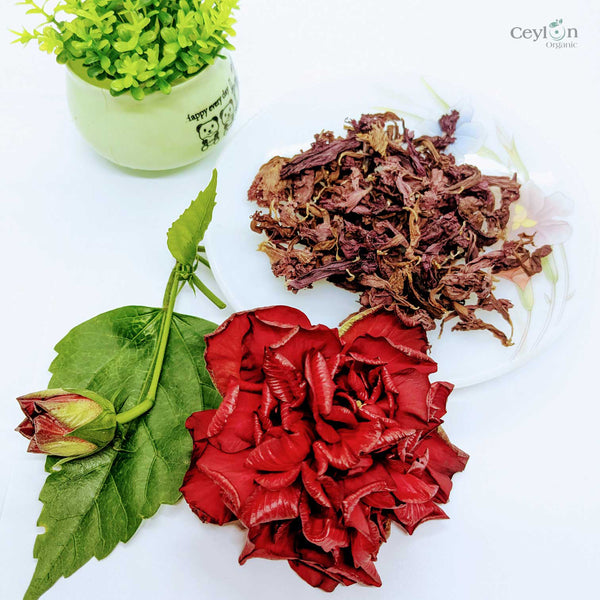 2kg+ Dried Hibiscus Flowers - The Perfect Ingredient for Teas, Smoothies, and Cocktails | Ceylon Organic