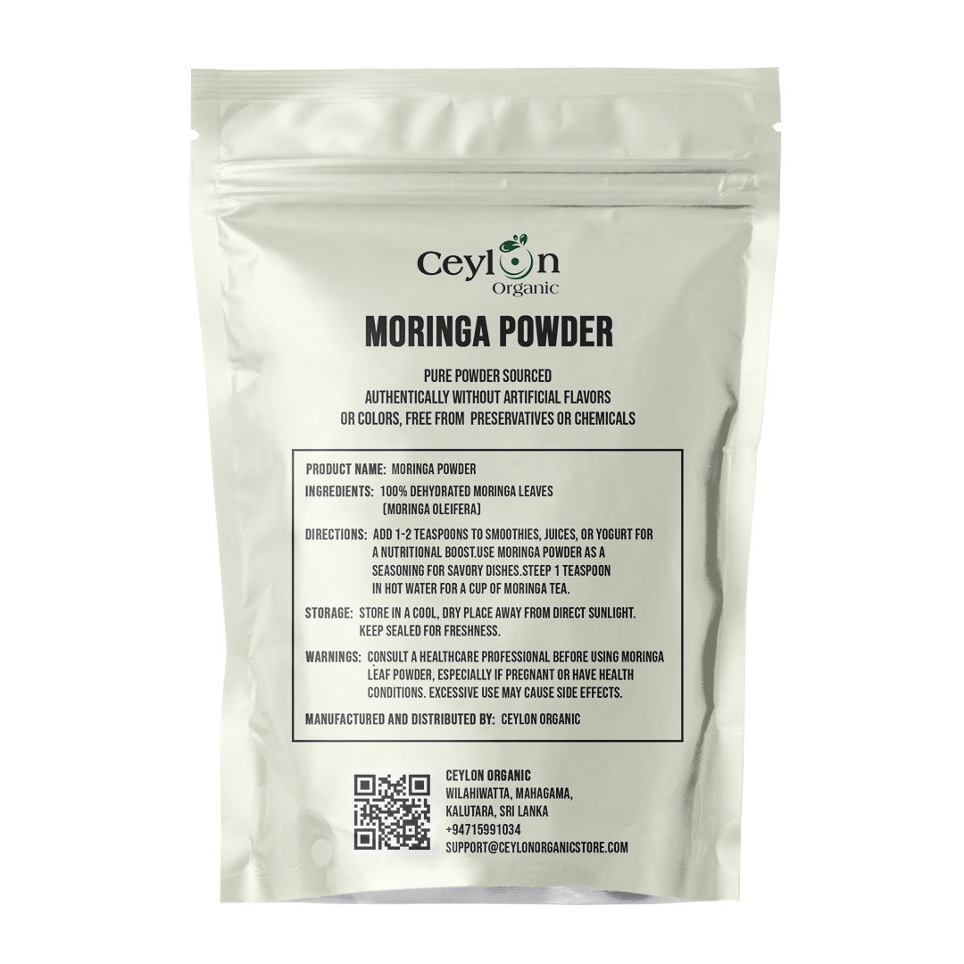 Dried Moringa Oleifera Leaf Powder | 100% Organic & Natural from Ceylon ...