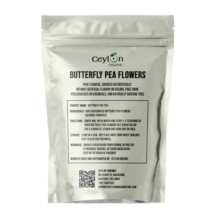 Steep a cup of vibrant blue tea with this convenient butterfly pea flower tea bag.