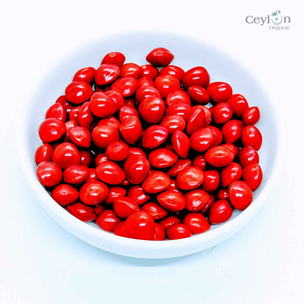 200+ Red Lucky Seeds, Coral Bean, Jewelry Making Beans | Ceylon Organic